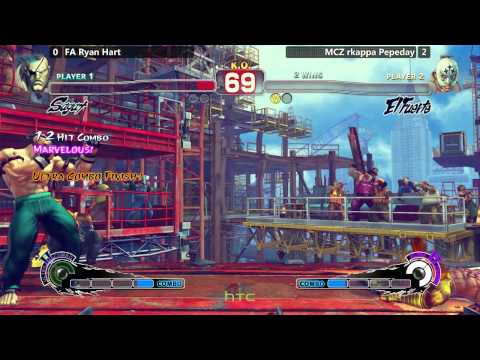 USF4 @ EVO 2015 Red Bull Salty Suite - FA Ryan Hart vs MCZ rkappa Pepeday [720p/60fps]