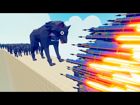 tabs100x WAR WOLF vs EVERY UNIT ►DEATH MATCH -Totally Accurate Battle Simulator