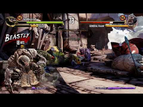 Killer Instinct Rash Vs General Raam PC 4K.