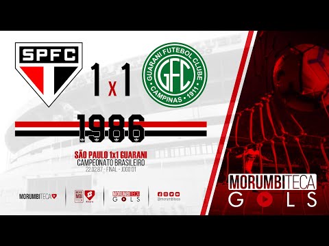 São Paulo 1x1 Guarani - Brasileiro 1986 - Final - Jogo 01 - 22/02/1987