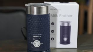 SIMPLETASTE Milk Frother, 4 in 1 Electric Milk Steamer Review, Awesome Value!