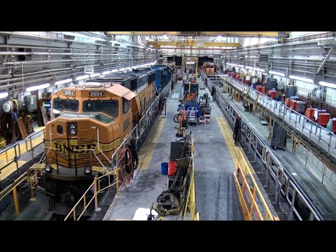 BNSF Northtown Locomotive Diesel Shop Tour