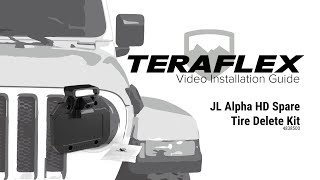JL: Alpha Spare Tire Delete Kit | TeraFlex Japan