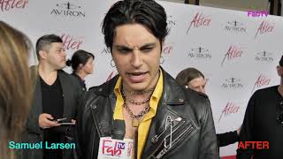 Actor Samuel Larsen at the AFTER premiere video