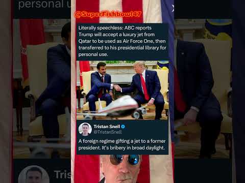 Qatar is bribing Trump with a plane #trump #news #memes