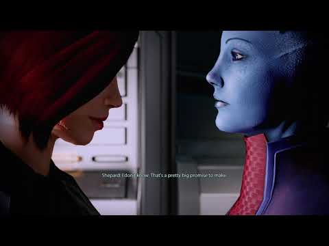Mass Effect 2 Legendary Edition Shepard and Liara Romance On The Normandy