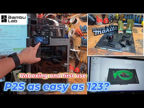 Bambu Lab P2S Unboxing & Demo – The Easiest 3D Printer Ever! As Simple as 1-2-3 🤖✨ First Use