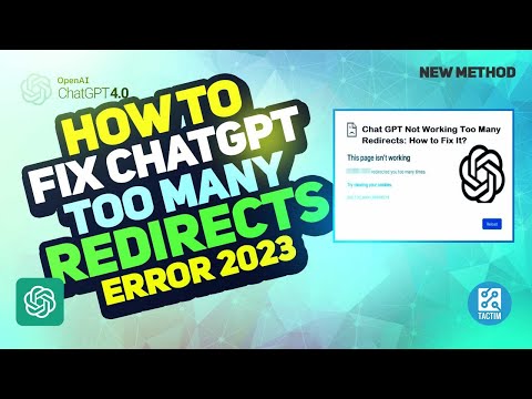 How to Fix ChatGPT  Too Many Redirects  Error 2025 | Troubleshooting Guide