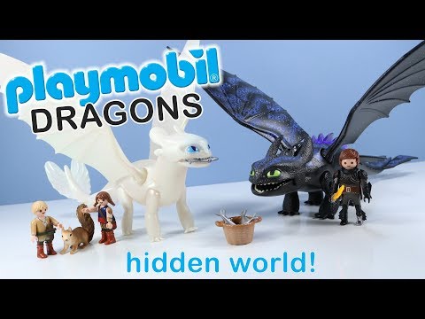 Playmobil Dragons Toothless and Light Fury Toys Unboxing 2019