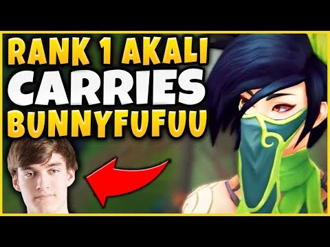 #1 AKALI WORLD CARRIES BUNNYFUFUU IN RANKED (EPIC ADVENTURES) - League of Legends
