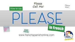 How to say Please in French