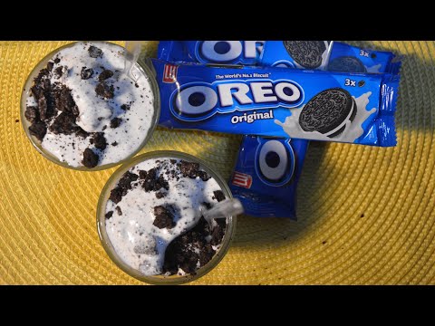 How to make Oreo Mcflurry ! 1 Minute 2 Ingredient ice cream
