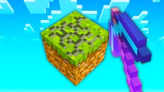 Minecraft But There's Only ONE BLOCK...