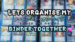 New cards + Binder sorting: The ultimate SAO OUTDOORS ASMR 🌸 Birds + WindCharms