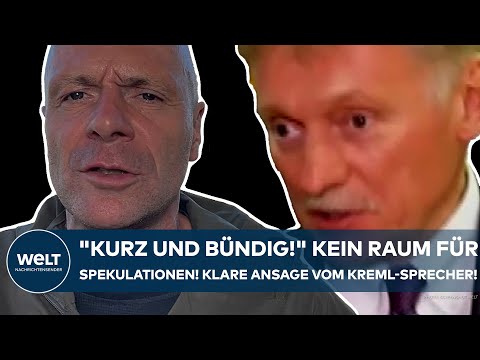 PUTINS KRIEG: "Kurz und bündig!" Kein Raum für Spekulationen! Die klare Ansage vom Kreml-Sprecher!