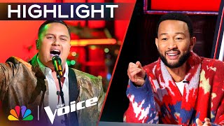 Kamalei Kawa'a Gives His Own AMAZING Version of No Woman, No Cry | The Voice Playoffs | NBC