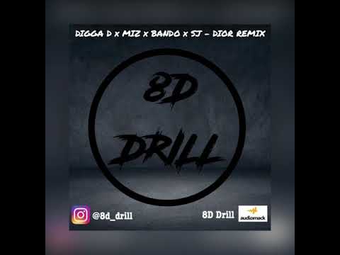 Digga D x MizOrMac x Bandokay x SJ - Dior Remix [8D]