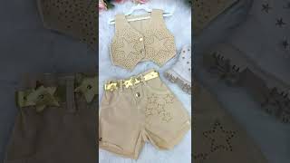 Vídeo de Conjunto Infantil Menina Boiadeira Dourado