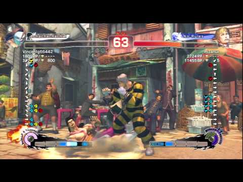 Vincentg66442 (Vega) Vs mizanur (Cody) SSF4 AE Ranked Matches - PSN