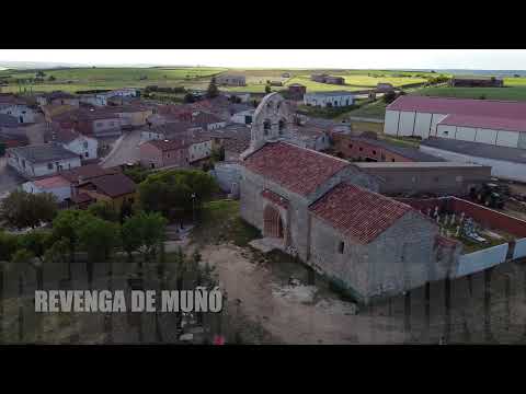 Vistas aéreas de la Iglesia de San Román Mártir en Revenga de Muñó