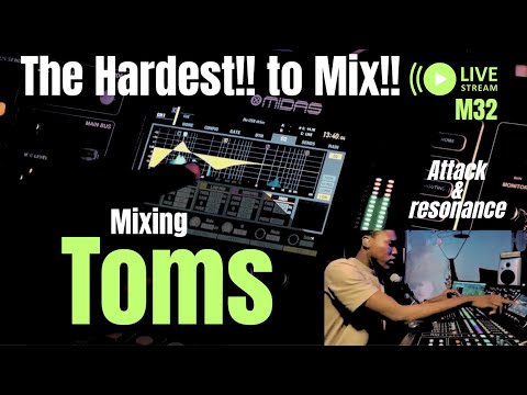 How To Mix Toms Like! A! PRO! On a Midas M32 (watch till end)