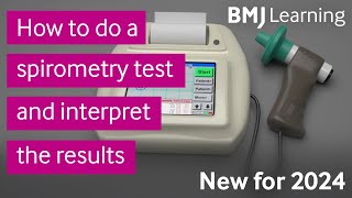 How to do a spirometry test and interpret the results - new version for 2024