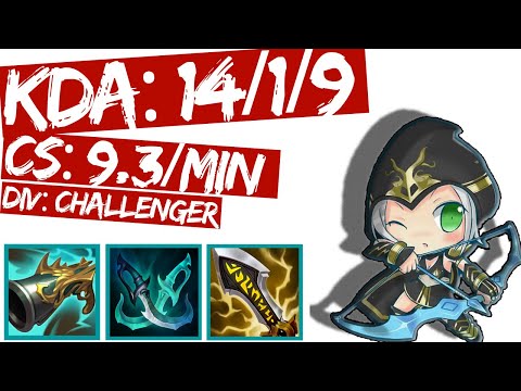 Ashe ADC vs Vayne s11 (KDA: 14/198): FULL GAME CHALLENGER REPLAY!