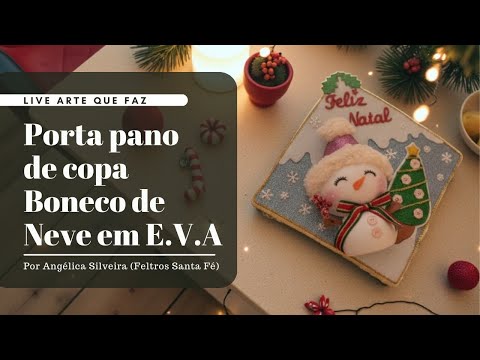 Porta pano de copa Boneco de Neve em E.V.A | por Angélica Silveira