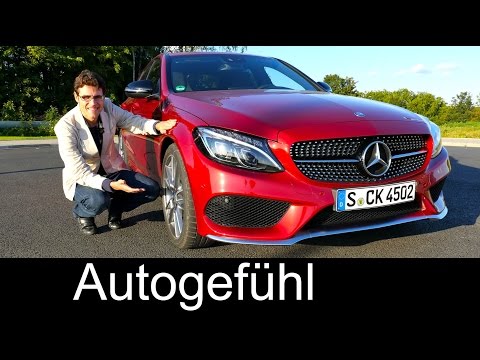 Mercedes C450 AMG V6 FULL REVIEW test driven C-Class C-Klasse new neu 2016 - Autogefühl Video