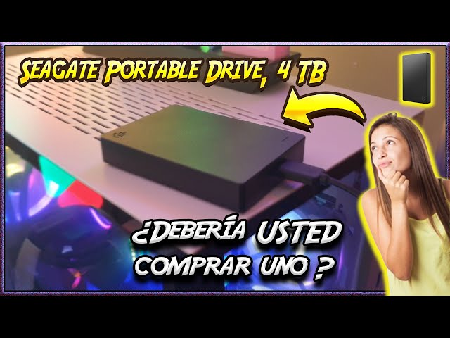 Vídeo relacionado con Seagate Portable Drive 4TB, Unidad de disco duro externo, 3,5", USB 3.0 , Data Rescue Service (STGX4000400)