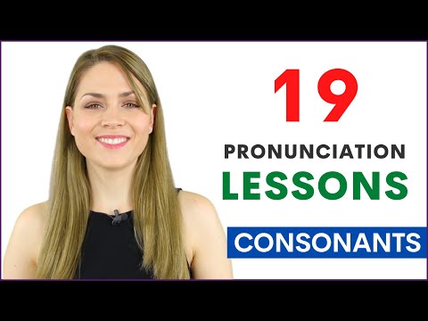 初心者のための19の発音レッスン 英語の子音の発音方法を学ぶ (19 Pronunciation Lessons for Beginners Learn How to Pronounce English Consonant Sounds)