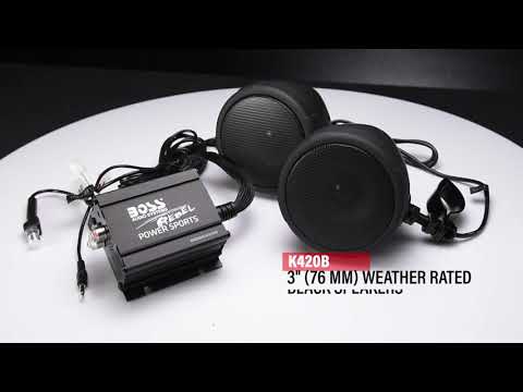 BOSS Audio Systems MCBK420B Motorcycle/ATV Sound System with Bluetooth Audio Streaming