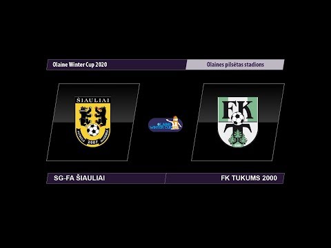 U-16 SG-FA Šiauliai – FK Tukums 2000 (Olaine Winter Cup 2020)