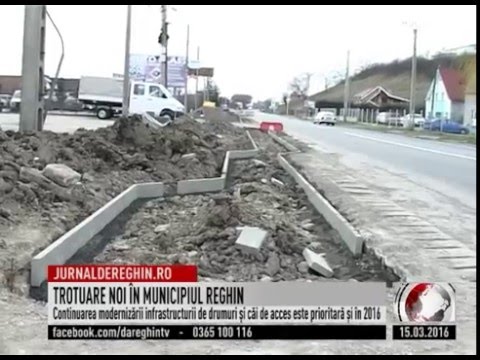 TROTUARE NOI ÎN MUNICIPIUL REGHIN (2016 03 15)