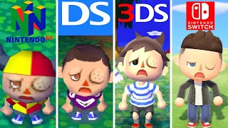 Evolution of Getting Stung in Animal Crossing (2001-2020)