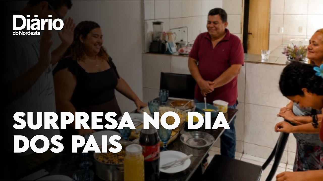 Imagem da notícia Influenciador 'testa' hospitalidade dos cearenses e acaba acolhido em almoço de Dia dos Pais