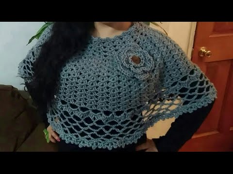 Capa y elegante crochet (ganchillo )