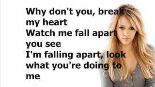 Hilary Duff - Break My Heart (Lyrics On Screen)