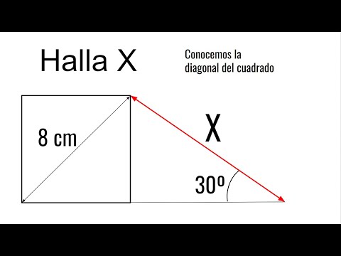 HALLA EL LADO DESCONOCIDO. Problema de Trigonometría