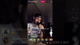 Agoney canta en el directo  &quot;Je suis venu te dire que je m&#39;en vais&quot; (petición de Raoul) 18-3-18