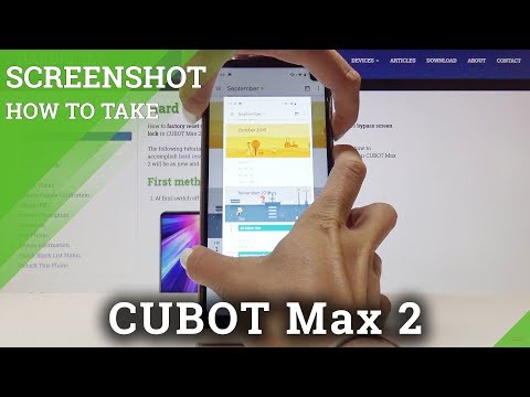 How to Take a Screenshot with CUBOT Max 2 - Save Display