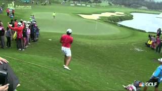 Download lagu Yani Tseng Chips Close on 18th from Awkward Lie in Rough Thursday in Taiwan mp3