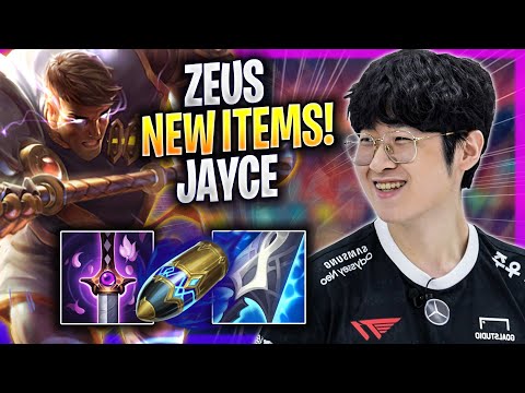 ZEUS TRIES JAYCE WITH NEW ITEMS! - T1 Zeus Plays Jayce TOP vs Zac! | Season 2023