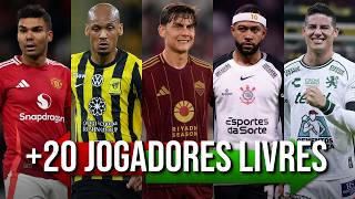 +20 JOGADORES EM FINAL DE CONTRATO QUE FICARÃO LIVRES NO MEIO MERCADO NO MEIO DO ANO