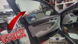[FIXED] Door Panel Remove! Hyundai Genesis Diagnose #repair  #automotive #mechanic