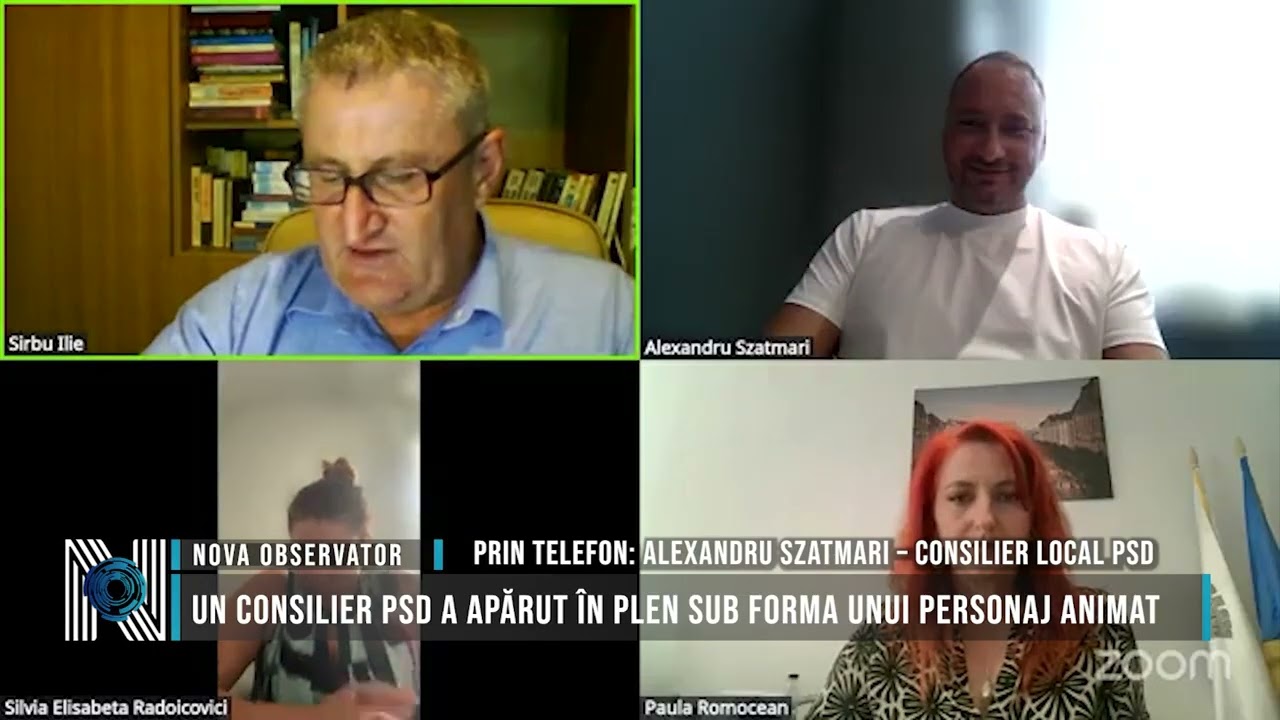 Un consilier PSD a apărut în plen sub forma unui personaj animat