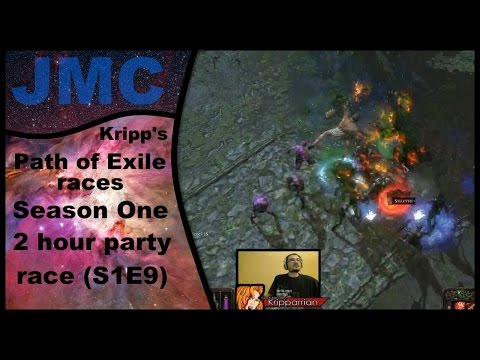 Kripp's Path of Exile races - Last hour of Season One, 2 Hour Party Race (S1E9)