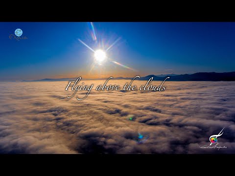 Flying above the clouds | 4K