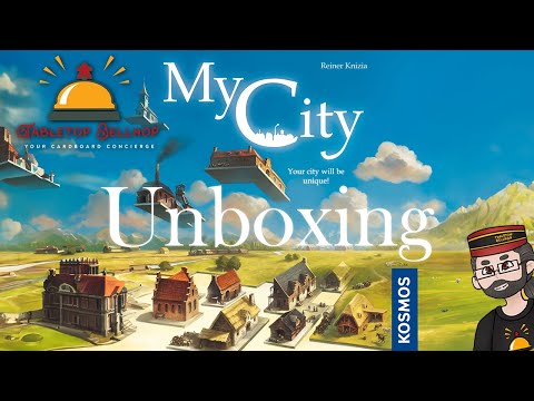 My City Unboxing, A polyomino based legacy game from Reiner Knizia and KOSMOS. No spoilers!