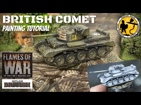 Flames of War (15mm) British Comet Tank Painting Tutorial